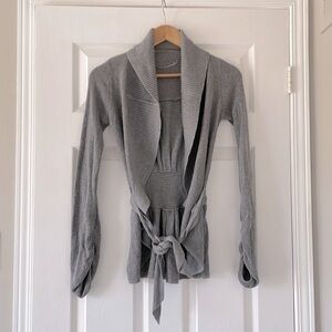 Lululemon Gray Knit Wrap Cardigan Sweater Size XS